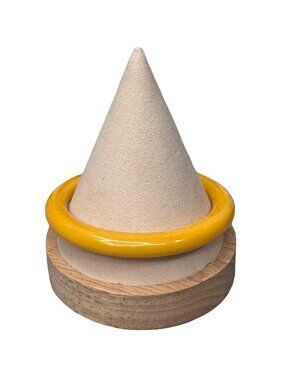 Yellow Vintage Butterscotch Bakelite Bangle Bracelet 8" 21.84 g Polished Finish